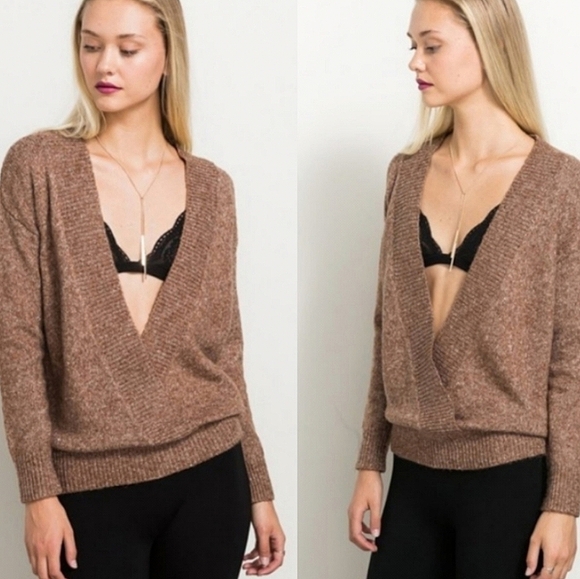 Threadzwear Deep V neck sweater - Picture 3 of 5